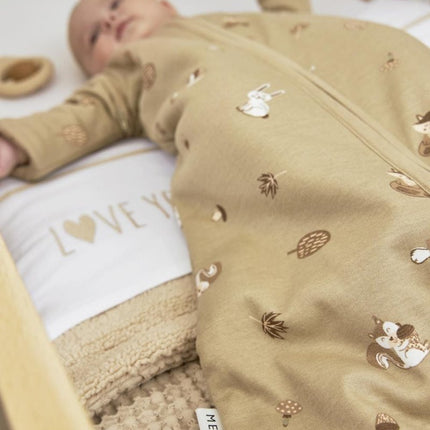 Meyco Slaapzak Baby Afritsbare Mouwen Forest Animals Sand - Meyco - Babywinkel - 4054703533019