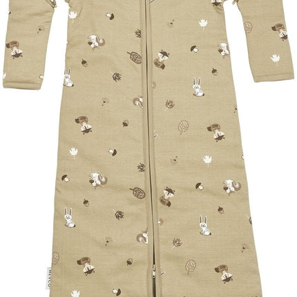 Meyco Slaapzak Baby Afritsbare Mouwen Forest Animals Sand - Meyco - Babywinkel - 4054703533019