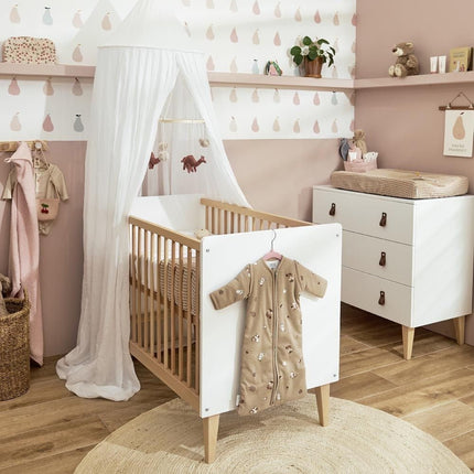 Meyco Slaapzak Baby Afritsbare Mouwen Forest Animals Sand - Meyco - Babywinkel - 4054703533019