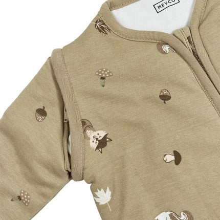 Meyco Slaapzak Baby Afritsbare Mouwen Forest Animals Sand - Meyco - Babywinkel - 4054703533019