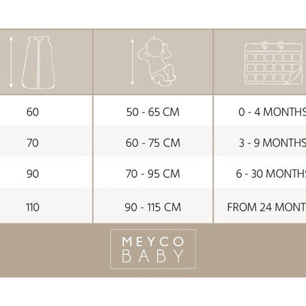 Meyco Slaapzak Baby Afritsbare Mouwen Forest Animals Sand - Meyco - Babywinkel - 4054703533019
