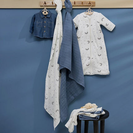 Meyco Slaapzak Baby Moon Baby Indigo - Meyco - Babywinkel - 4054703183887