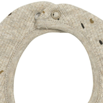 Meyco Slabbetje Rib Mini Spot 2 - Pack Sand Melange - Meyco - Babywinkel - 4054703125832