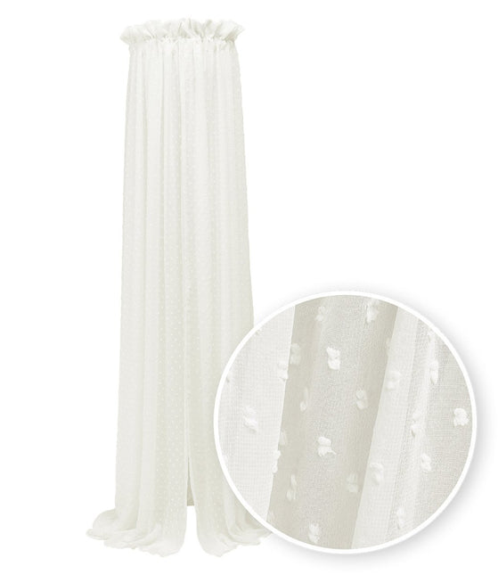Meyco Sluier Ledikant Plume Offwhite - Meyco - Babywinkel - 4054703991918