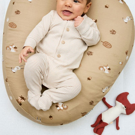 Meyco Voedingskussen Hoes Forest Animals Sand - Meyco - Babywinkel - 4054703286304