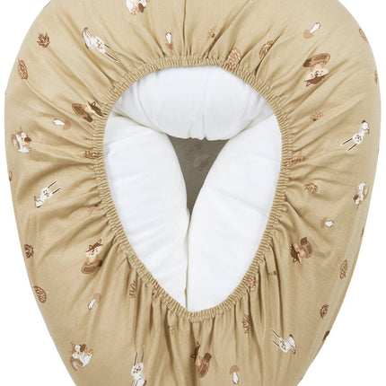 Meyco Voedingskussen Hoes Forest Animals Sand - Meyco - Babywinkel - 4054703286304