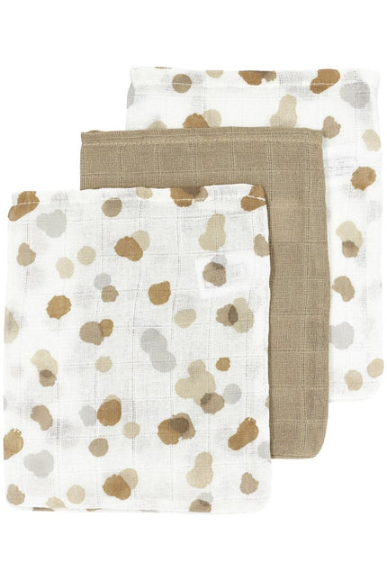 Meyco Washandje 3St Stains Sand - Meyco - Babywinkel - 4054703458961