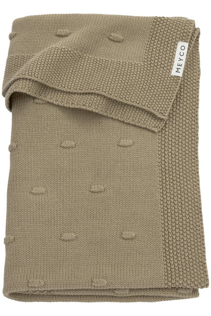 Meyco Wiegdeken Knots Taupe - Meyco - Babywinkel - 4054703733570