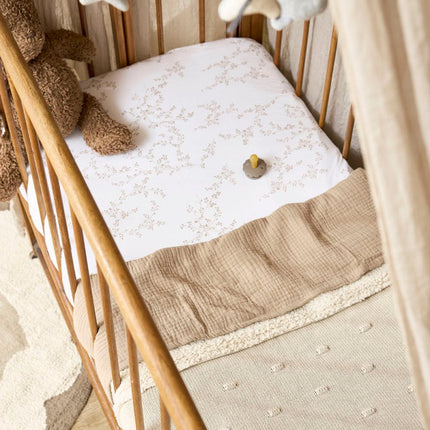 Meyco Wiegdeken Knots Teddy Soft Sand 75X100cm - Meyco - Babywinkel - 4054703166217
