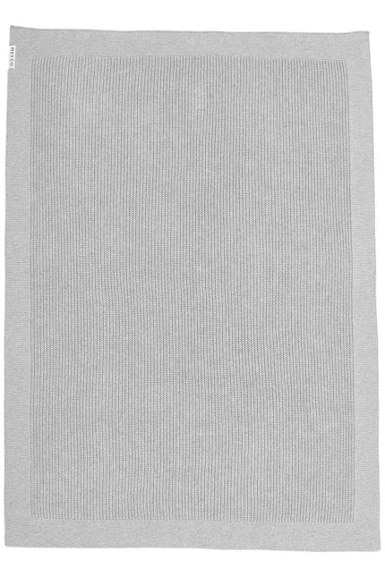 Meyco Wiegdeken Rib Grey Melange - Meyco - Babywinkel - 4054703330908