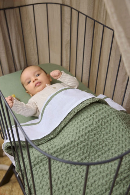 Meyco Wieglaken Bies Olive Green 75X100cm - Meyco - Babywinkel - 4054703646818