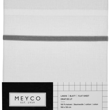Meyco Wieglaken Bies Velvet Grijs - Meyco - Babywinkel - 4054703415049