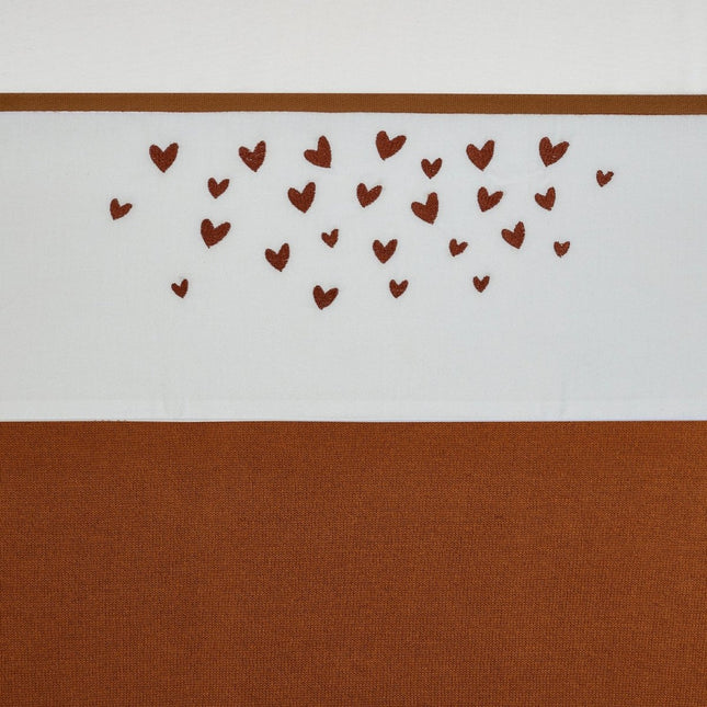 Meyco Wieglaken Hearts Camel 75X100cm - Meyco - Babywinkel - 4054703413434