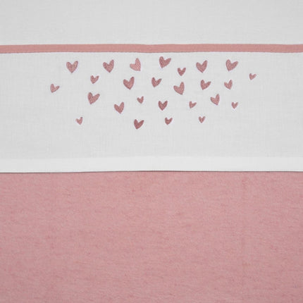 Meyco Wieglaken Hearts Old Pink 75X100cm - Meyco - Babywinkel - 4054703164213