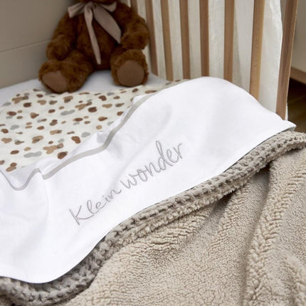 Meyco Wieglaken Klein Wonder Greige 75X100cm - Meyco - Babywinkel - 4054703164190