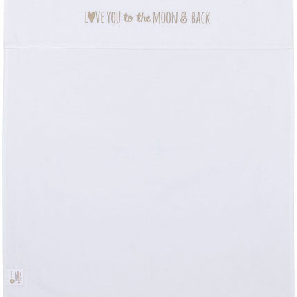 Meyco Wieglaken Love You To The Moon & Back Sand 75X100cm - Meyco - Babywinkel - 4054703148336