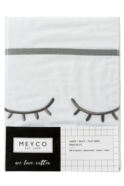 Meyco Wieglaken Sleepy Eyes Grijs - Meyco - Babywinkel - 4054703413519