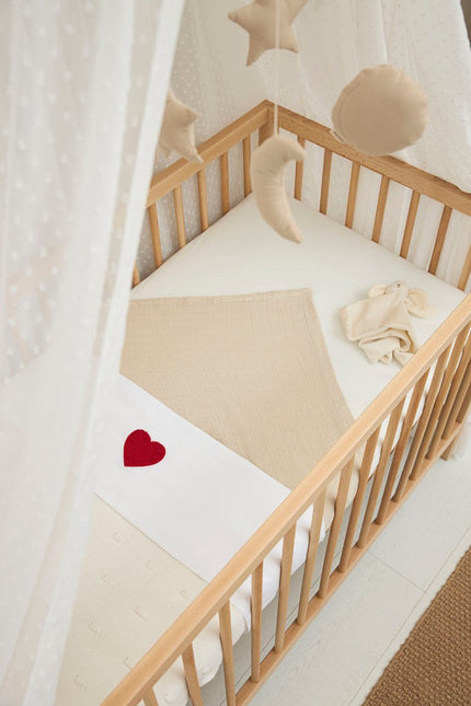 Meyco Wieglaken Sweet Heart Red 75X100cm - Meyco - Babywinkel - 4054703625912