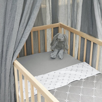 Meyco WieglakenxMrs. Keizer 2St Louis Grijs - Meyco - Babywinkel - 4054703443608