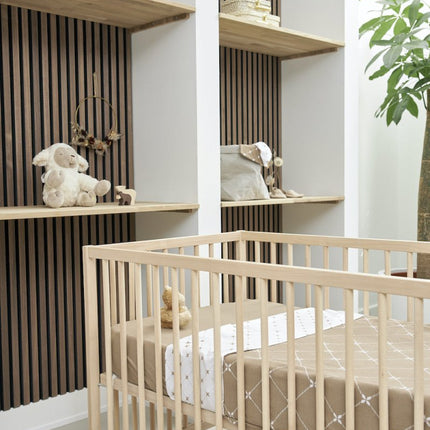Meyco WieglakenxMrs. Keizer 2St Louis Taupe - Meyco - Babywinkel - 4054703443615