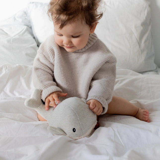 Moby (grey) - Rechargeable heartbeat comforter - Babywinkel - 8720726529396