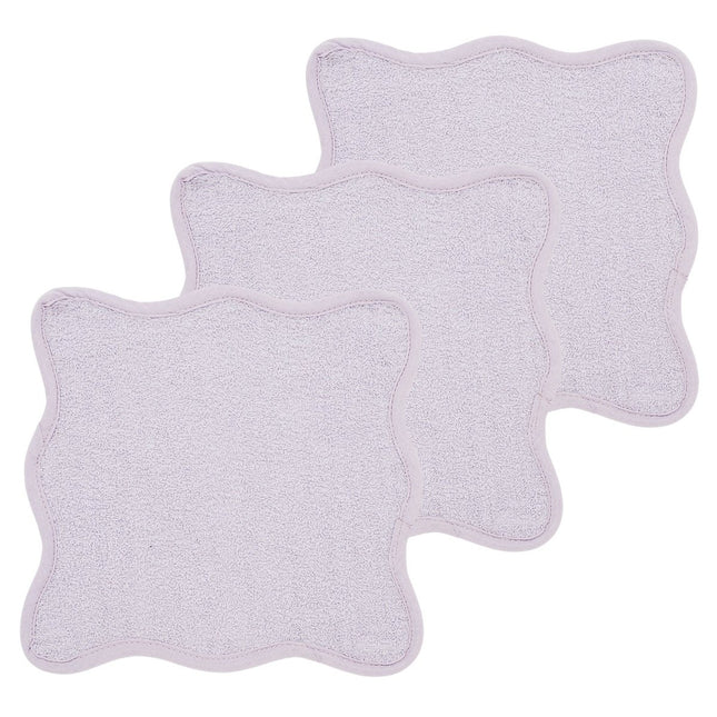 Meyco Monddoekje Wavy Soft Lavender 30Cm 3St koop je bij Babywinkel
