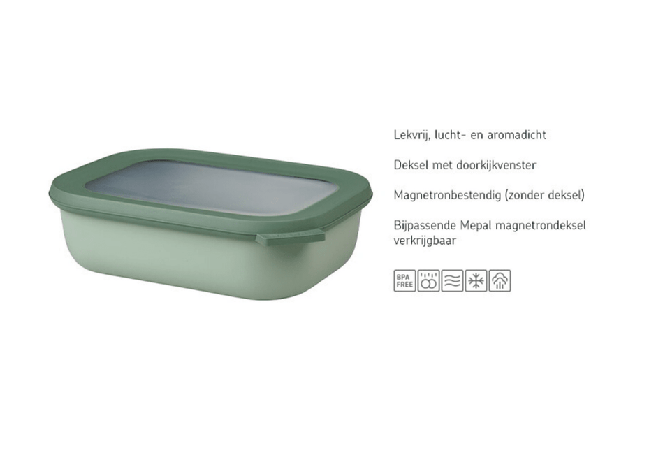 Multikom Cirqula rechthoekig 1500 ml - Nordic blue koop je bij Babywinkel