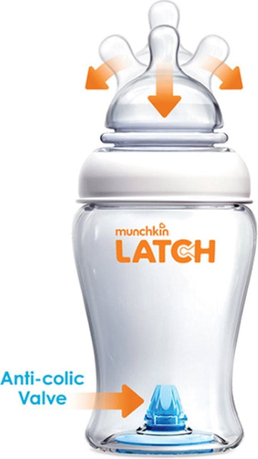 Munchkin Babyfles Latch Zuigfles 240ml - Munchkin - Babywinkel - 5019090116282