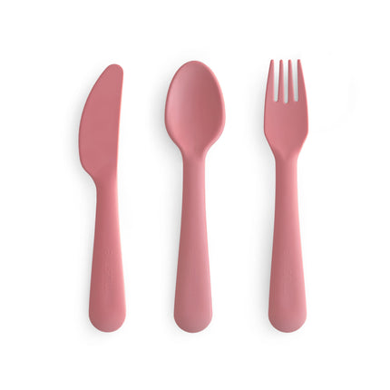 Mushie - Bestek Set - Dusty Rose