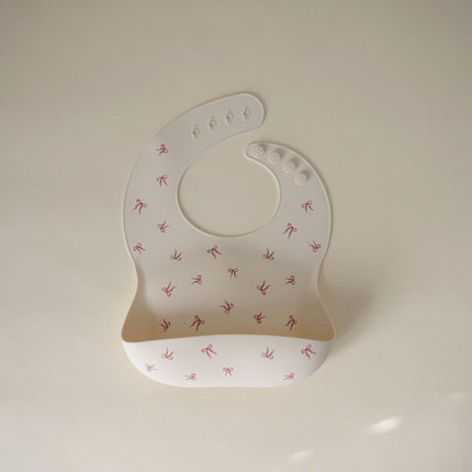 Mushie Slabbetje Bows Silicone