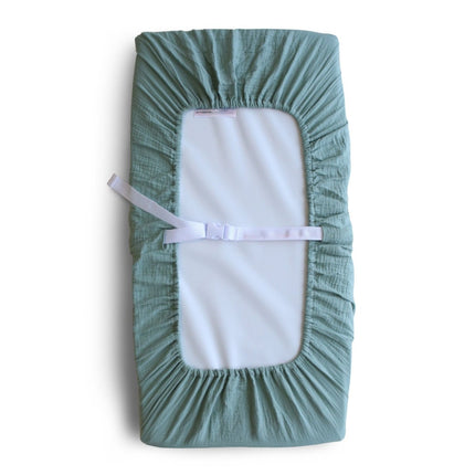 Mushie Aankleedkussenhoes Roman Green - Mushie - Babywinkel - 810052465654