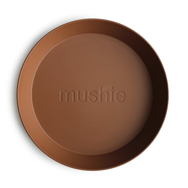 Mushie Baby Bordje Rond Caramel 2st koop je bij Babywinkel