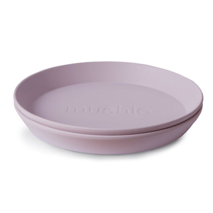 Mushie Baby Bordje Rond Soft Lilac 2st - Mushie - Babywinkel - 810052465722
