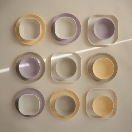 Mushie Baby Bordje Rond Soft Lilac 2st - Mushie - Babywinkel - 810052465722