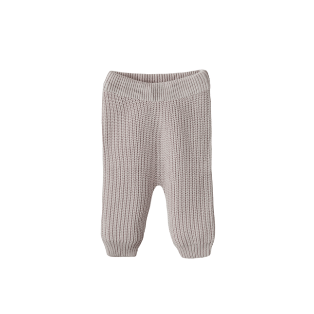Mushie Baby Broekje Chunky Knit Beige koop je bij Babywinkel