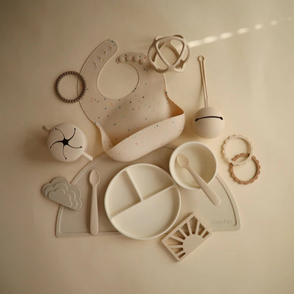 Mushie Babybord Siliconen Ivory - Mushie - Babywinkel - 810052464251
