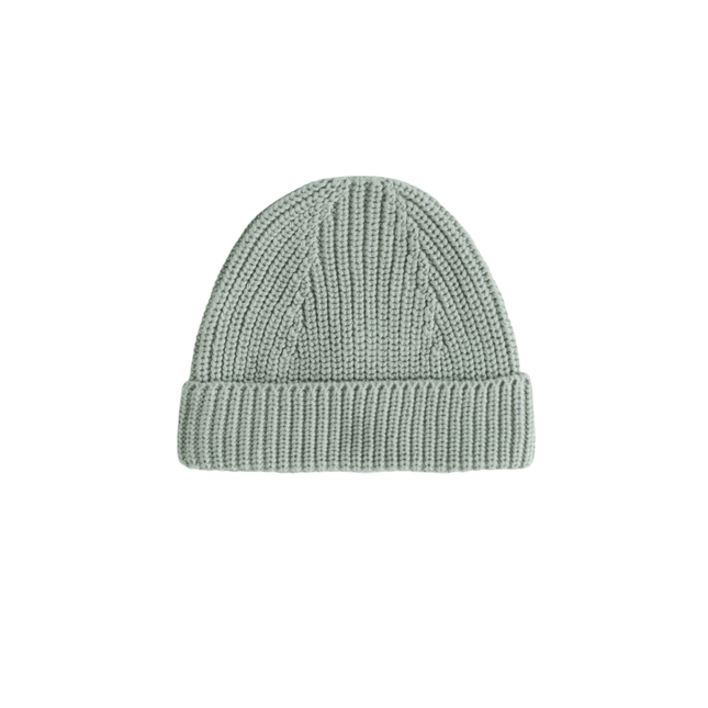 Mushie Babymutsje Chunky Knit Light Mint - Mushie - Babywinkel - 810052468808