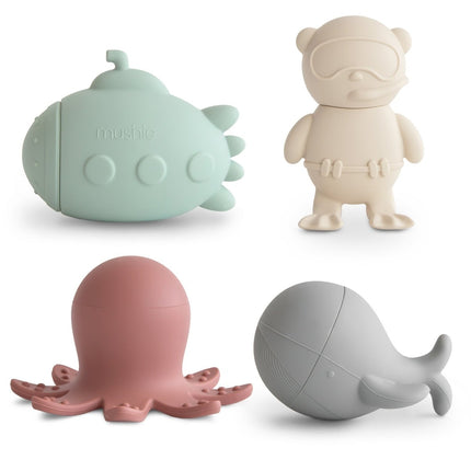 Mushie Badspeelgoed Zeeleven 4St - Mushie - Babywinkel - 840355800654