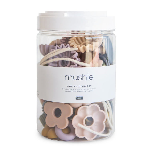Mushie Bead Lacing Toy Set koop je bij Babywinkel