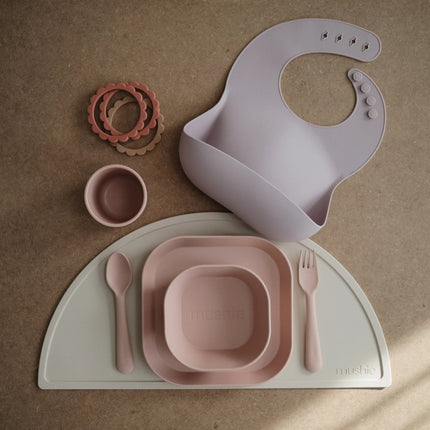 Mushie Bestekset Blush 2 - delig - Mushie - Babywinkel - 810052460772