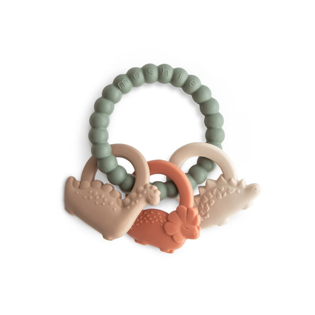 Mushie Bijtring Dino - Mushie - Babywinkel - 840355800234