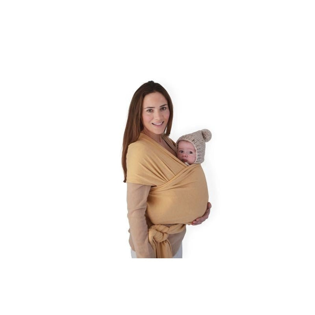 Mushie Draagdoek Mustard Melange koop je bij Babywinkel