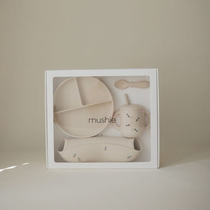 Mushie Giftbox Voedingsset - Bee koop je bij Babywinkel