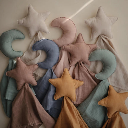 Mushie Knuffeldoekje Lovey Star Natural - Mushie - Babywinkel - 810052460666