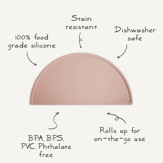 Mushie Placemat Blush - Mushie - Babywinkel - 810052460895