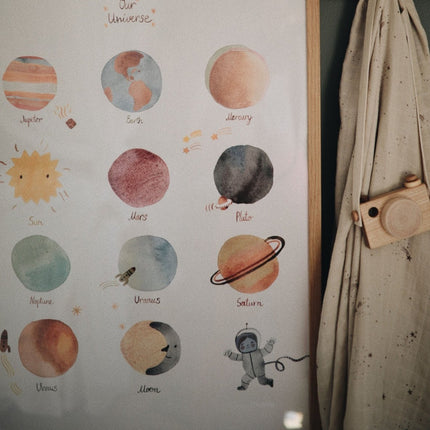 Mushie Poster Space Large 71cm - Mushie - Babywinkel - 810052460963