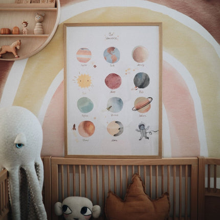 Mushie Poster Space Large 71cm - Mushie - Babywinkel - 810052460963
