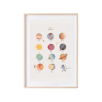 Mushie Poster Space Large 71cm - Mushie - Babywinkel - 810052460963
