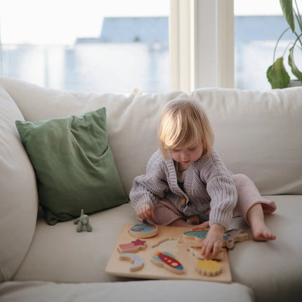 Mushie Puzzel Wooden Space - Mushie - Babywinkel - 840355800982