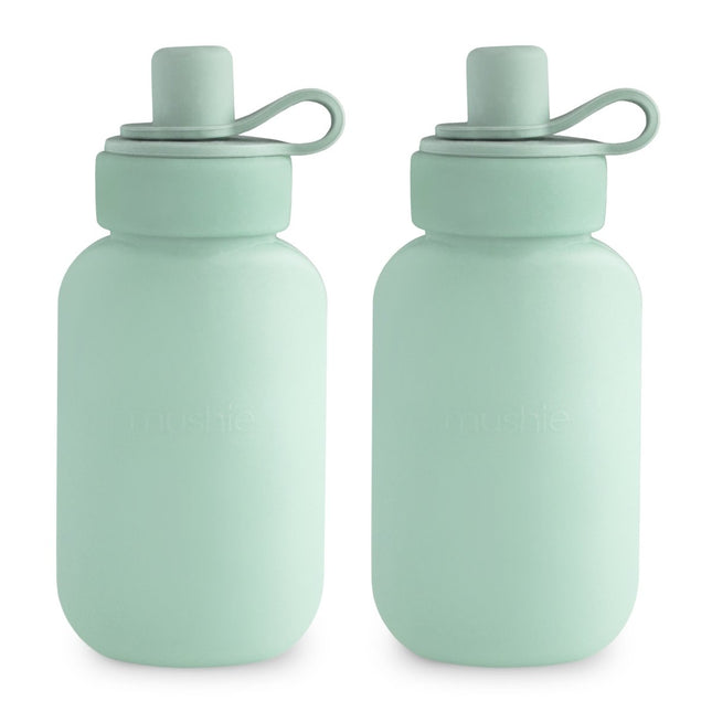 Mushie Silicone Puree Pouch 2 - Pack Cambridge Blue - Babywinkel - 840355802191